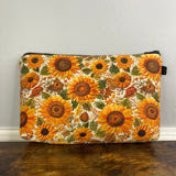 Sunflower "Embroidered" looking Pouch